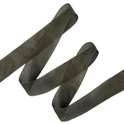 Окантовочная лента-бейка, цвет Тёмно-Серый 22мм (на отрез)  в Камышине