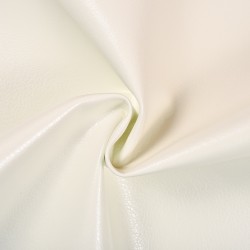 Ткань Дерматин (Кожзам) для мебели, цвет Белый (на отрез)  в Камышине