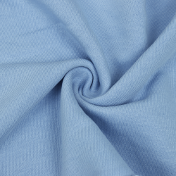 Ткань Футер 3-х нитка, Петля, цвет Светло-Голубой (на отрез)  в Камышине