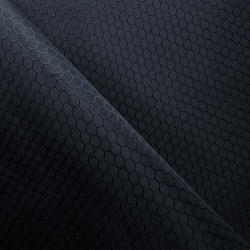 Ткань Оксфорд 300D PU Рип-Стоп СОТЫ, цвет Черный (на отрез)  в Камышине