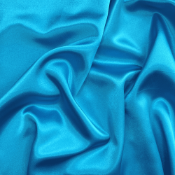 *Ткань Атлас-сатин, цвет Голубой (на отрез)  в Камышине