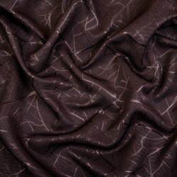 Ткань Блэкаут для штор &quot;Ледовое тиснение цвет Темно-Коричневый&quot; (на отрез)  в Камышине