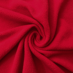 Флис Односторонний 130 гр/м2, цвет Красный (на отрез)  в Камышине