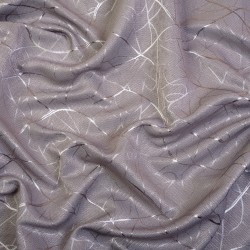 Ткань Блэкаут для штор светозатемняющая 75% &quot;Ледовое тиснение цвет Серый&quot; (на отрез)  в Камышине