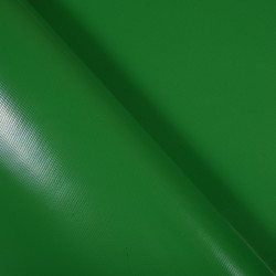 Тентовый материал ПВХ 450 гр/м2, Зелёный (Ширина 160см), на отрез  в Камышине, 450 г/м2, 799 руб