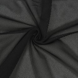 Трикотажная Сетка 75 г/м2, цвет Черный (на отрез)  в Камышине
