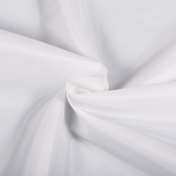 Ткань подкладочная Таффета 190Т, цвет Белый (на отрез)  в Камышине