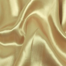Ткань Атлас-сатин ЛЮКС, цвет Золотой (на отрез)  в Камышине