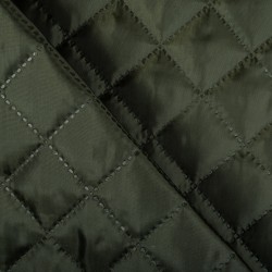 Стеганая подкладочная ткань с синтепоном (100гр/м2), цвет Хаки (на отрез)  в Камышине