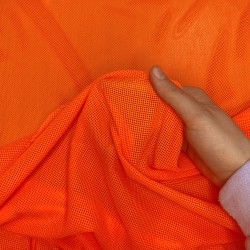 Трикотажная Сетка 75 г/м2, цвет Оранжевый (на отрез)  в Камышине