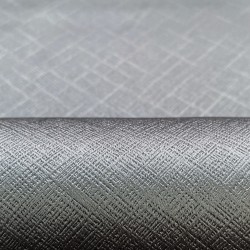 Ткань Блэкаут для штор светозатемняющая 100% &quot;Орнамент Серый&quot; (на отрез)  в Камышине