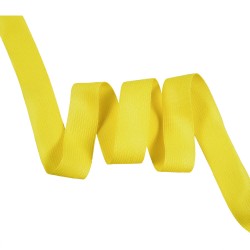 Окантовочная лента-бейка, цвет Жёлтый 22мм (на отрез)  в Камышине