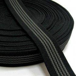 Ткацкая резинка антискользящая 15мм,цвет Чёрный (на отрез)  в Камышине